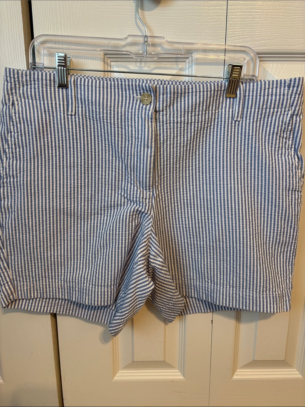 Talbots 6 “ Striped Seersucker Relaxed Chino Shorts 14P
